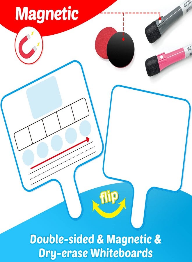 Aizweb Phonemic Awareness,Speech Therapy Magnetic Dry Erase Board Phonics Game, Elkonin Box Preschool Kindergarten Classroom Must Have,Letter Sound Science Reading Manipulative Homeschool Supplies - Image 3